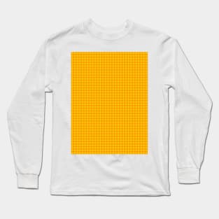 Tangerine Plaid Pattern Long Sleeve T-Shirt